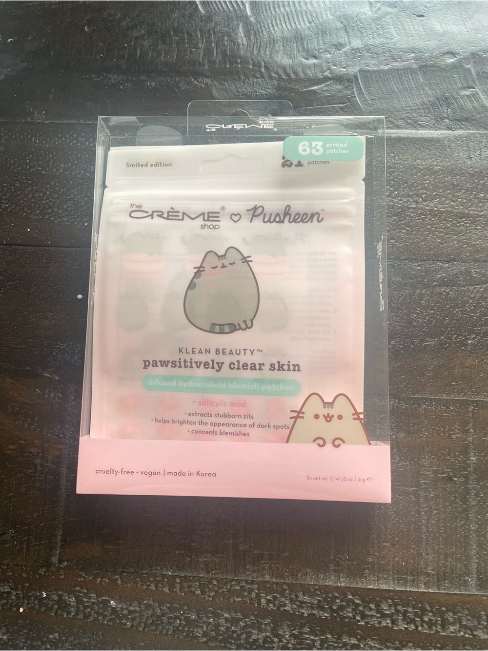 The Crème Shop x Pusheen Klean Beauty Pawsitively Clear Skin Patch Pack - Pink